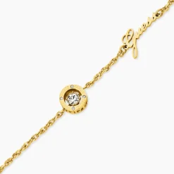 GUESS BIJOUX Bijoux Zirconium|Bracelets Acier Inoxydable > Bracelet Guess Solitaire Acier Jaune Oxyde De Zirconium