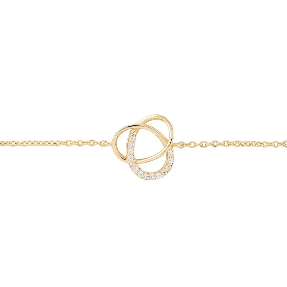 Bracelet Henia Plaque Or Jaune Oxyde De Zirconium