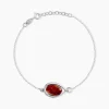 Bracelet Hilda Argent Blanc Ambre
