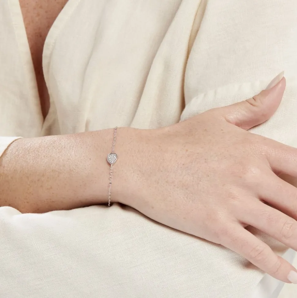 Bracelet Hiram Argent Blanc Oxyde De Zirconium