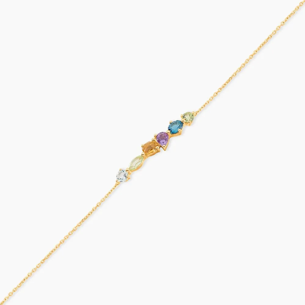 Marc Orian Bracelets Or|Anniversaire De Mariage > Bracelet Hortense Or Jaune Topaze Péridot