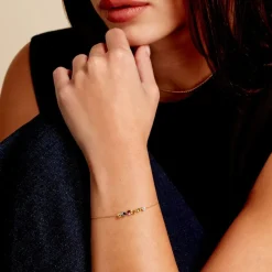 Marc Orian Bracelets Or|Anniversaire De Mariage > Bracelet Hortense Or Jaune Topaze Péridot