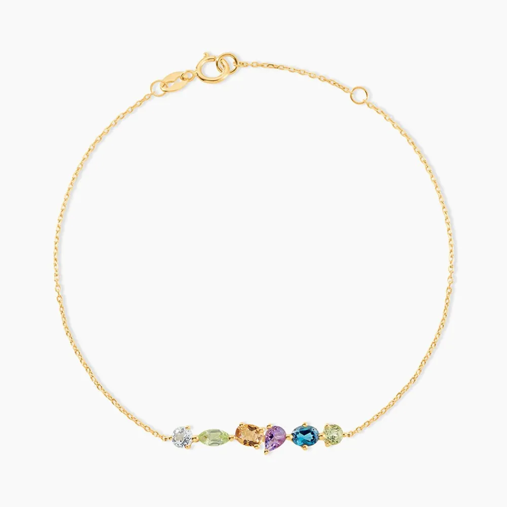 Marc Orian Bracelets Or|Anniversaire De Mariage > Bracelet Hortense Or Jaune Topaze Péridot