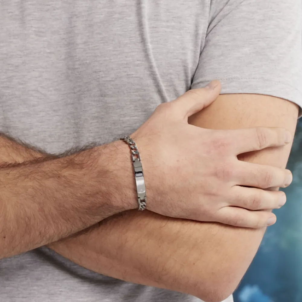 Marc Orian Bracelets Homme|Bracelets Acier Inoxydable > Bracelet Hugo Acier Blanc