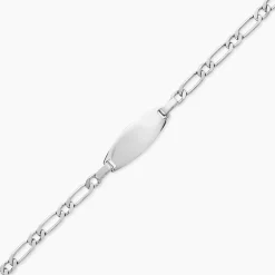 Marc Orian Idées Cadeaux Enfant|Gourmettes Argent > Bracelet Identité Anilo Argent Blanc