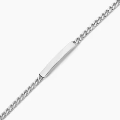 Bracelet Identité Argent Blanc Casper