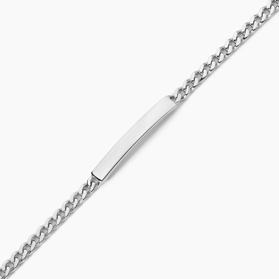 Bracelet Identité Argent Blanc Casper