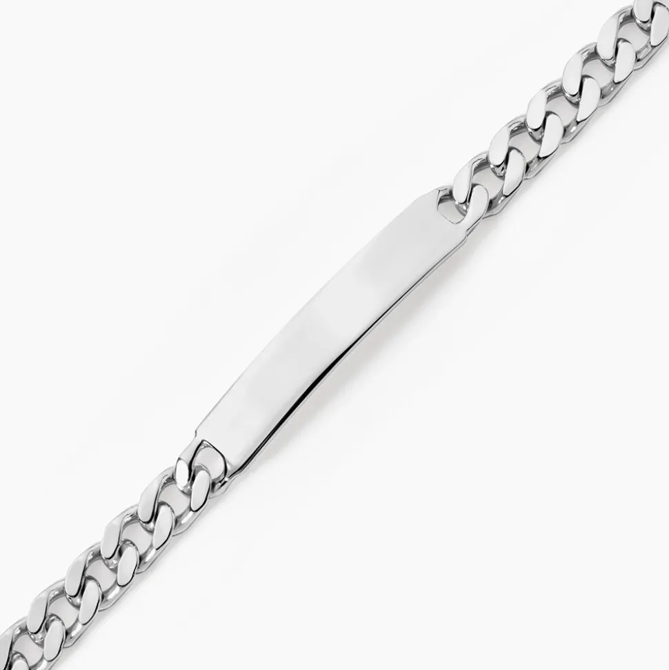 Bracelet Identité Argent Blanc Casper