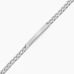 Bracelet Identité Argent Blanc Casper