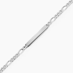 Marc Orian Gourmettes Argent|Bracelets Homme > Bracelet Identité Argent Blanc Vivian