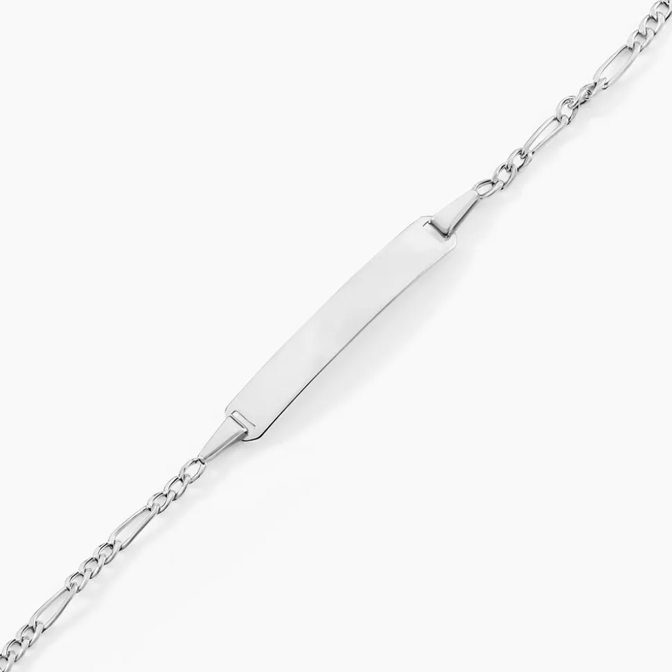 Bracelet Identité Bebe Bartolomee Or Blanc