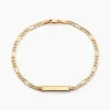 Marc Orian Bracelets Or|Gourmettes > Bracelet Identité Cameo Or Jaune