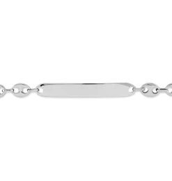 Marc Orian Gourmettes Argent|Gourmettes > Bracelet Identité Carrus Argent Blanc