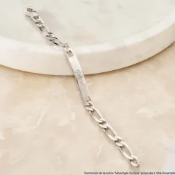 Bracelet Identité Clement Plaqué Or Jaune
