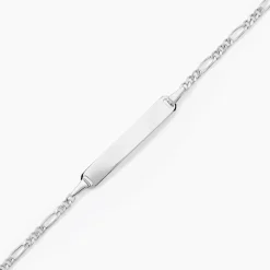 Marc Orian Bracelets Or|Gourmettes > Bracelet Identite Bebe Or Blanc Bartolomee
