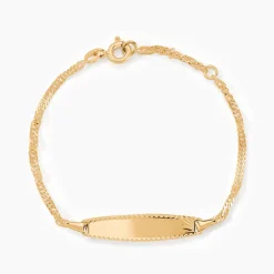 Marc Orian Bracelets Or|Idées Cadeaux Enfant > Bracelet Identite Bebe Or Jaune Ericka