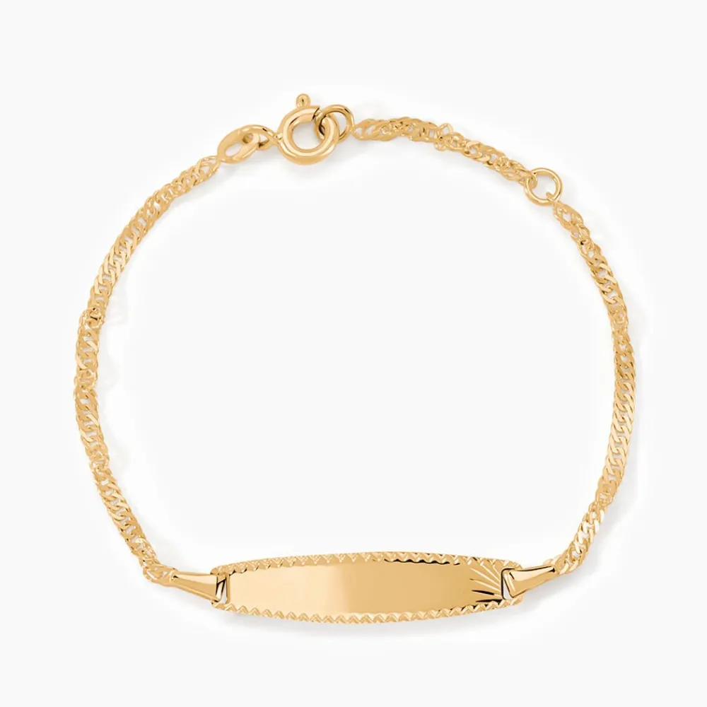 Marc Orian Bracelets Or|Idées Cadeaux Enfant > Bracelet Identite Bebe Or Jaune Ericka