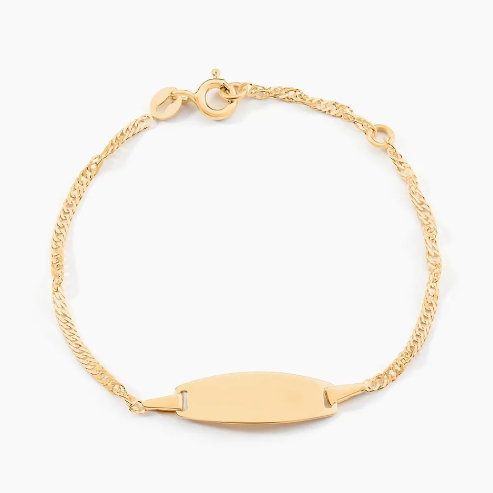 Marc Orian Bracelets Or|Idées Cadeaux Enfant > Bracelet Identite Bebe Or Jaune Ericka