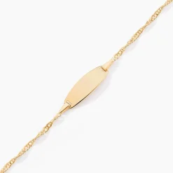 Marc Orian Bracelets Or|Idées Cadeaux Enfant > Bracelet Identite Bebe Or Jaune Ericka