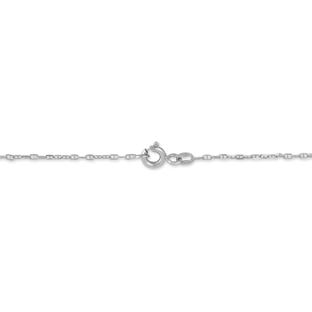 Marc Orian Bracelets Or|Bijoux Or > Bracelet Identité Esta Maille Forçat Or Blanc