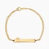 Marc Orian Bracelets Or|Idées Cadeaux Enfant > Bracelet Identité Etheline Maille Gourmette Or Jaune