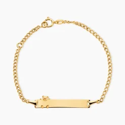Marc Orian Bracelets Or|Idées Cadeaux Enfant > Bracelet Identité Etheline Maille Gourmette Or Jaune