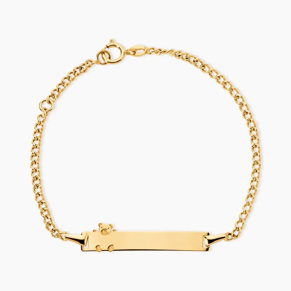 Marc Orian Bracelets Or|Idées Cadeaux Enfant > Bracelet Identité Etheline Maille Gourmette Or Jaune
