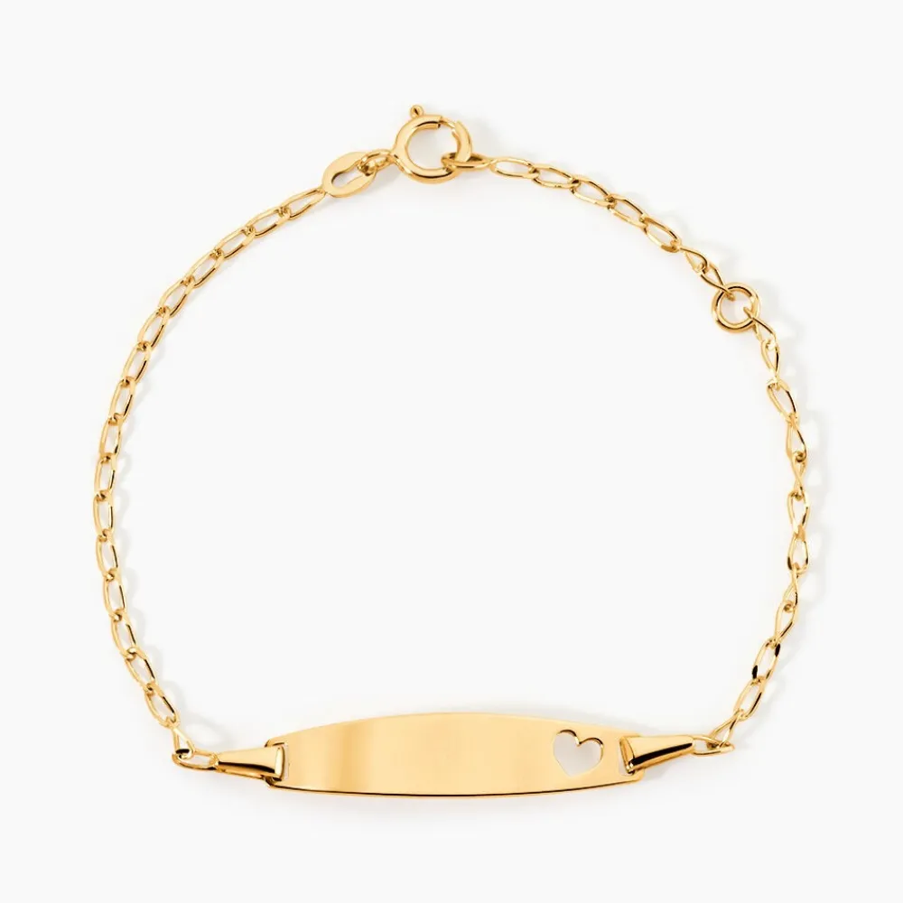 Marc Orian Bracelets Or|Gourmettes > Bracelet Identité Etheline Maille Gourmette Or Jaune