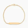 Marc Orian Bracelets Or|Bijoux Or > Bracelet Identité Etheline Maille Gourmette Or Jaune