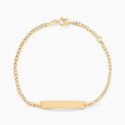 Marc Orian Bracelets Or|Bijoux Or > Bracelet Identité Etheline Maille Gourmette Or Jaune