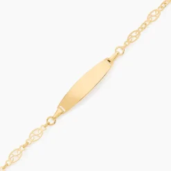 Marc Orian Bracelets Or|Gourmettes > Bracelet Identité Eudoxie Maille Filigrane Or Jaune