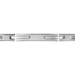 Marc Orian Bracelets Homme|Bracelets Acier Inoxydable > Bracelet Identitée Zion Acier Blanc