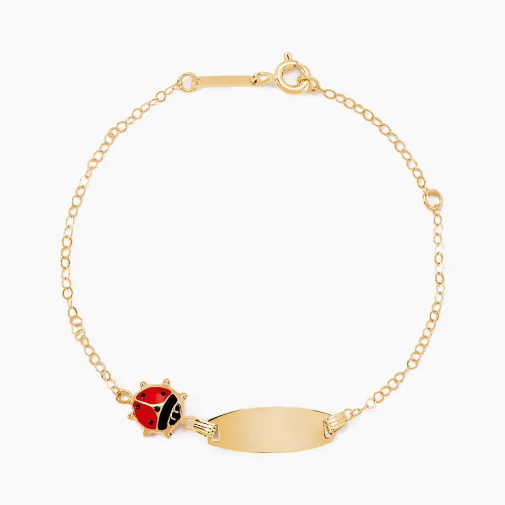 Marc Orian Bracelets Or|Idées Cadeaux Enfant > Bracelet Identité Gaspardine Maille Forçat Or Jaune