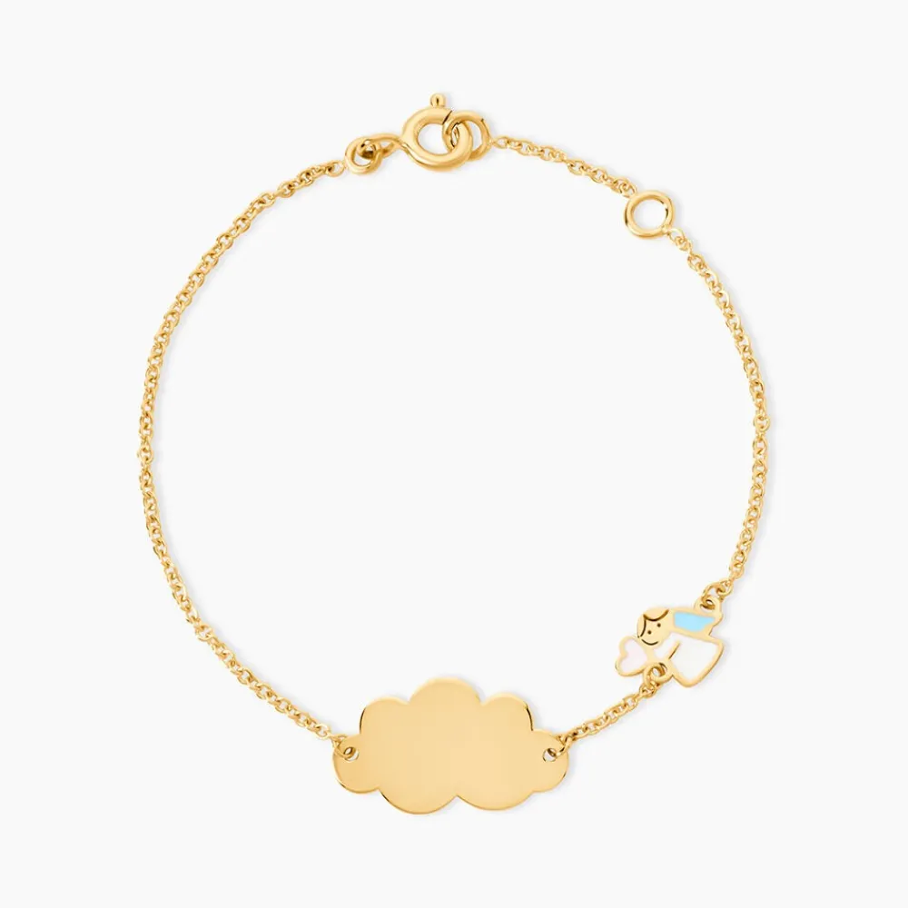 Marc Orian Bracelets Or|Idées Cadeaux Enfant > Bracelet Identité Gaspardine Maille Forçat Or Jaune