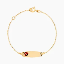 Marc Orian Bracelets Or|Idées Cadeaux Enfant > Bracelet Identité Gaspardine Maille Forçat Or Jaune