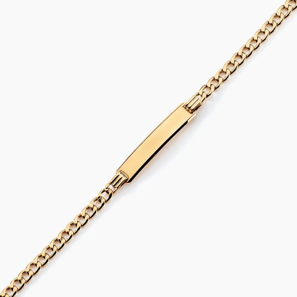 Marc Orian Bracelets Or|Gourmettes > Bracelet Identité Genevra Or Jaune