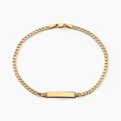 Marc Orian Bracelets Or|Gourmettes > Bracelet Identité Genevra Or Jaune