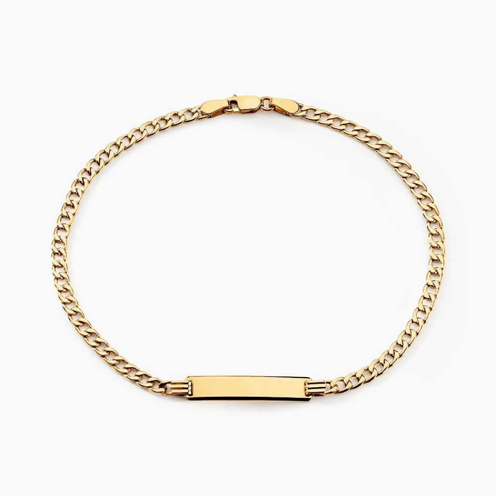 Marc Orian Bracelets Or|Gourmettes > Bracelet Identité Genevra Or Jaune