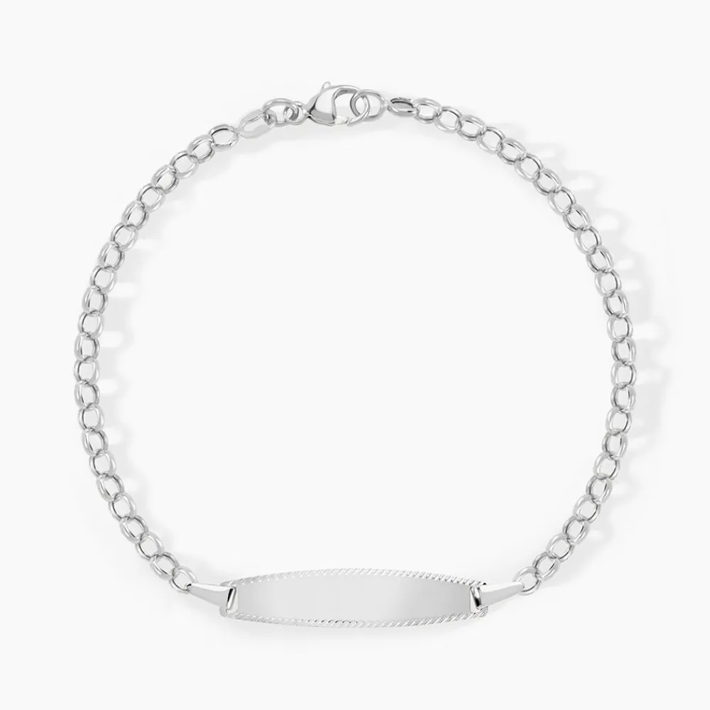 Marc Orian Bracelets Or|Idées Cadeaux Enfant > Bracelet Identité Marcel Or Blanc