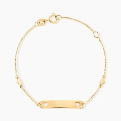 Marc Orian Bracelets Or|Gourmettes > Bracelet Identité Mellie Or Jaune