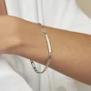Marc Orian Gourmettes Argent|Gourmettes > Bracelet Identité Vila Argent Blanc