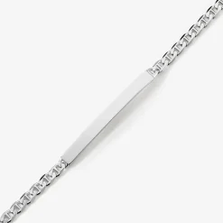 Bracelet Identité Zak Argent Blanc