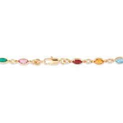 Bracelet Ilvaae Plaqué Or Jaune Pierre De Synthese
