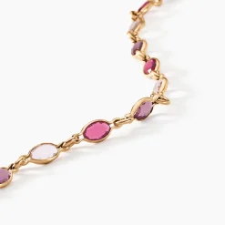 Bracelet Ilvaae Plaqué Or Jaune Pierre De Synthese