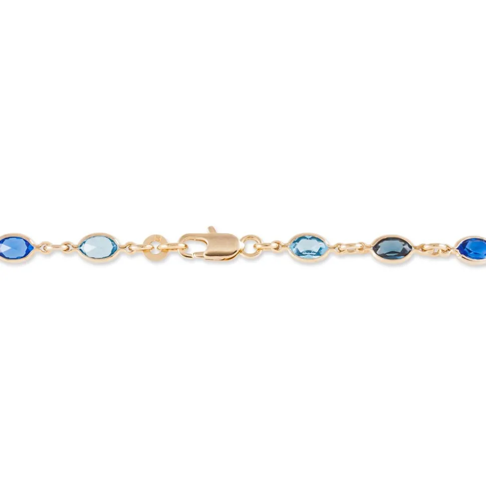 Bracelet Ilvaae Plaqué Or Jaune Pierre De Synthese