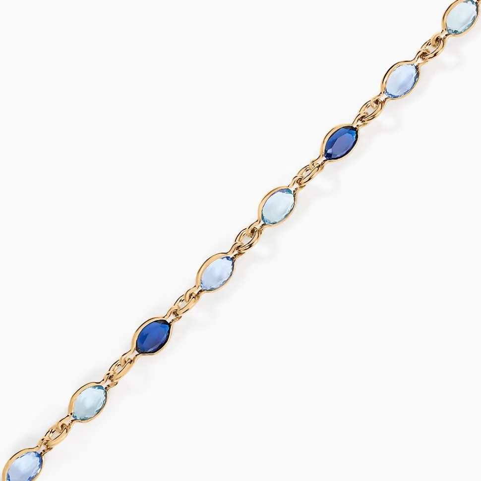 Bracelet Ilvaae Plaqué Or Jaune Pierre De Synthese