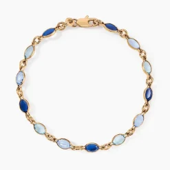 Bracelet Ilvaae Plaqué Or Jaune Pierre De Synthese