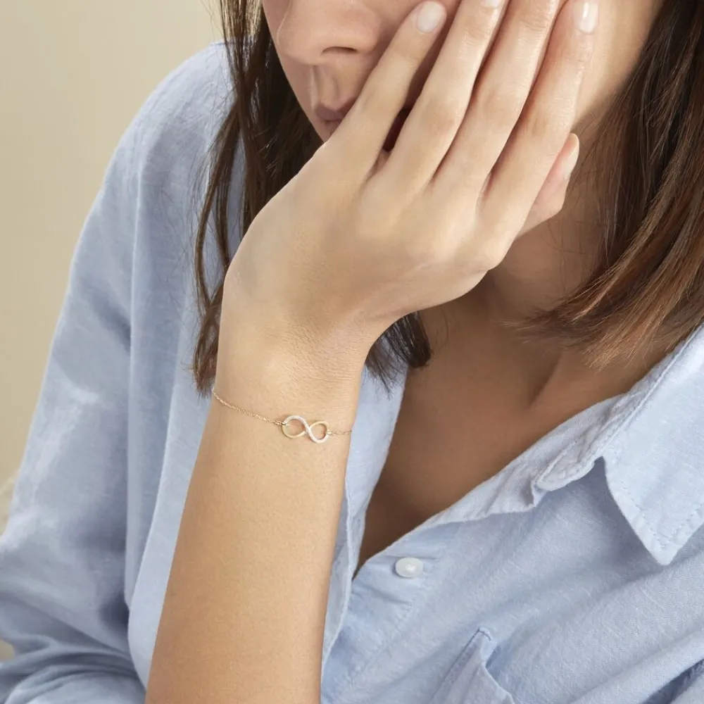 Marc Orian Bracelets Or|Bracelets Diamant > Bracelet Infino Or Jaune Diamant