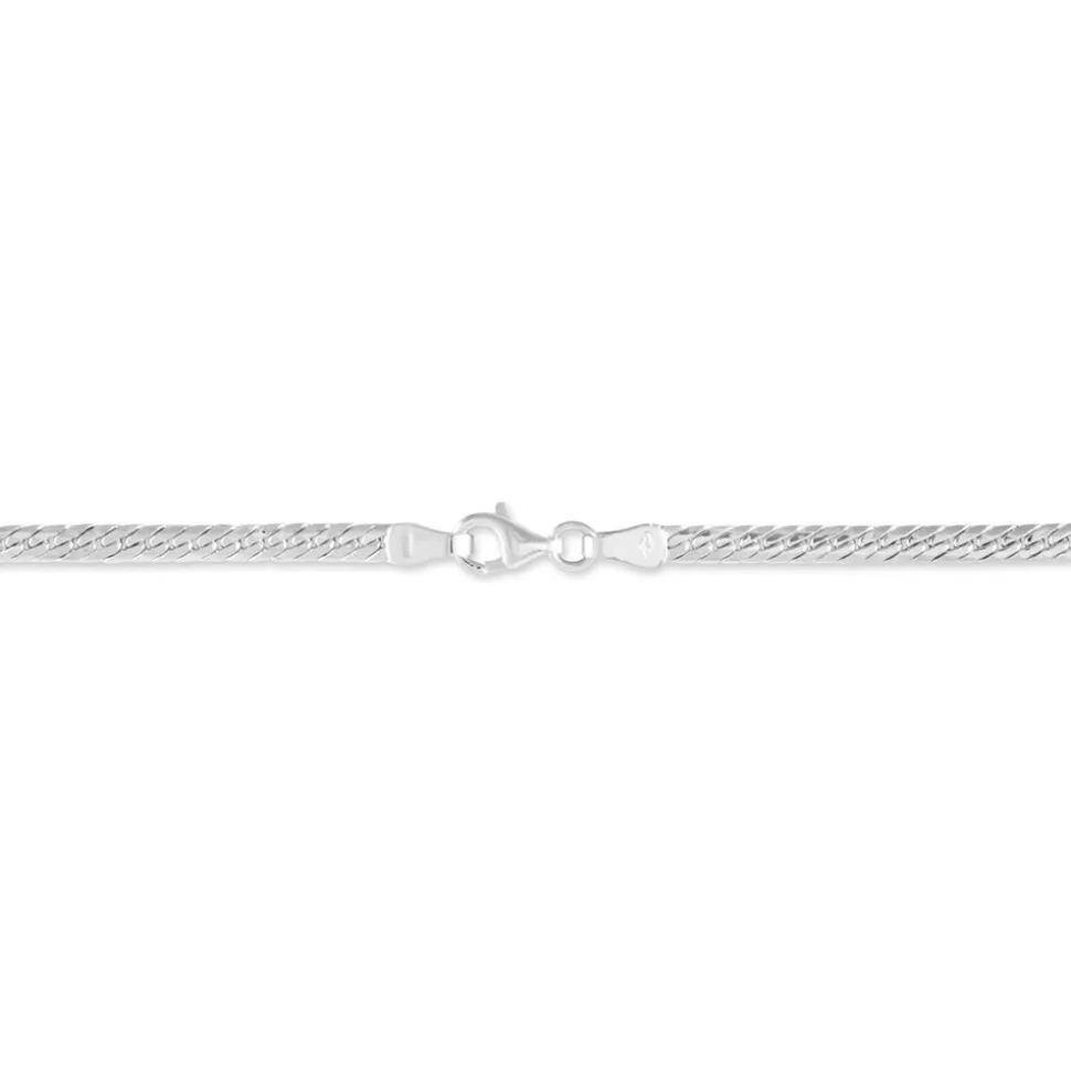 Bracelet Izel Maille Anglaise Or Blanc
