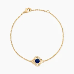 Bracelet Jaana Plaqué Or Jaune Verre Oxyde De Zirconium